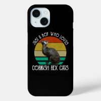 Just A Boy Who Loves Cornish Rex Cats