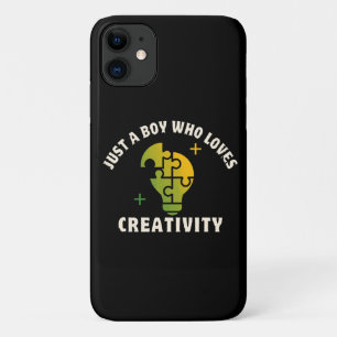 just a boy who loves creativity Case-Mate iPhone case