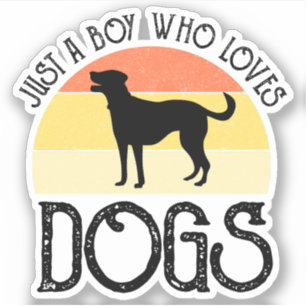 Just A Boy Who Loves Dogs