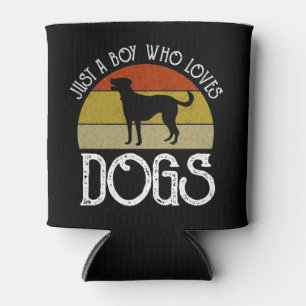 Just A Boy Who Loves Dogs Can Cooler