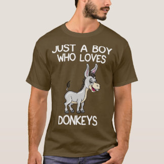 Just A Boy Who Loves Donkeys 2 T-Shirt