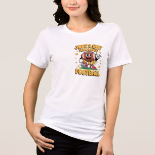 just a boy who loves football tshirt
