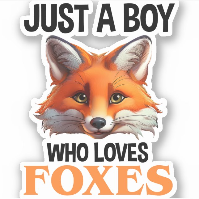 Just A Boy Who Loves Foxes (Front)