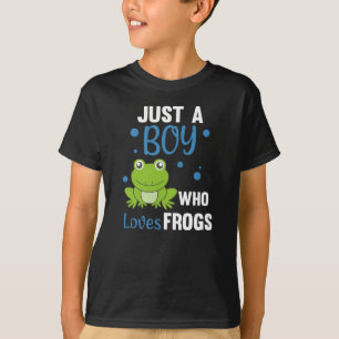 Just A Boy Who Loves Frogs Sweet Frog T-Shirt
