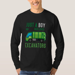 Just A Boy Who Loves Garbage Trucks idea T-Shirt