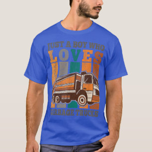 Just A Boy Who Loves Garbage Trucks Kids Boys Garb T-Shirt