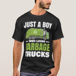 Just A Boy Who Loves Garbage Trucks Toys Kid's T-Shirt