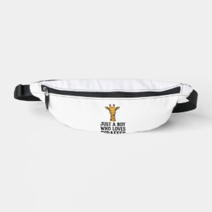 Just a Boy Who Loves Giraffes Cute Giraffe T-Shirt Bum Bags