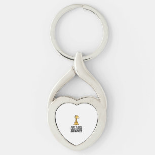 Just a Boy Who Loves Giraffes Key Ring