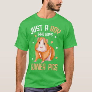 Just a Boy who loves Guinea Pigs Kids Boys Guinea  T-Shirt