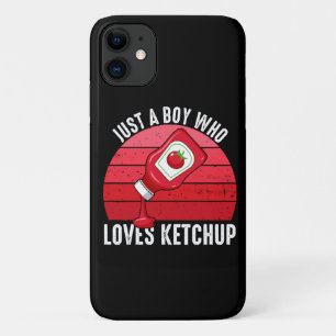 Just A Boy Who Loves Ketchup Case-Mate iPhone Case