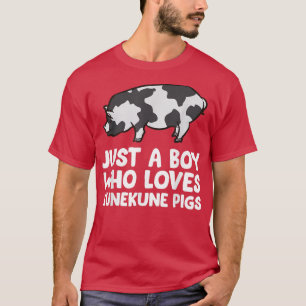 Just a Boy Who Loves Kunekune Pigs T-Shirt