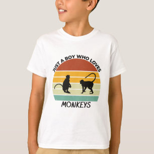 Just a boy who loves monkeys T-Shirt