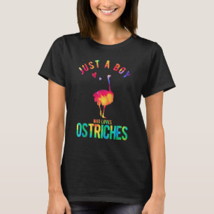 Just A Boy Who Loves Ostriches Ostrich Ostrich T-Shirt