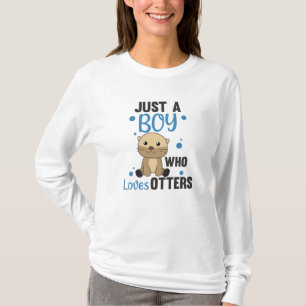 Just A Boy Who Loves Otters Sweet Otter T-Shirt
