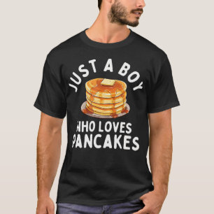 Just A Boy Who Loves Pancakes - Pancake Lover Flap T-Shirt