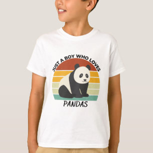 Just a boy who loves pandas T-Shirt