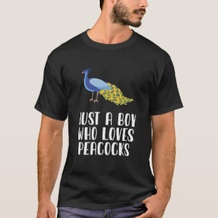 Just A Boy Who Loves Peacocks T-Shirt