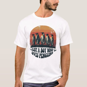 Just a Boy Who Loves Penguins T-Shirt