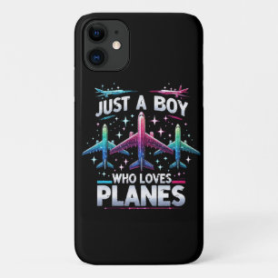 Just A Boy Who Loves Planes Case-Mate iPhone Case