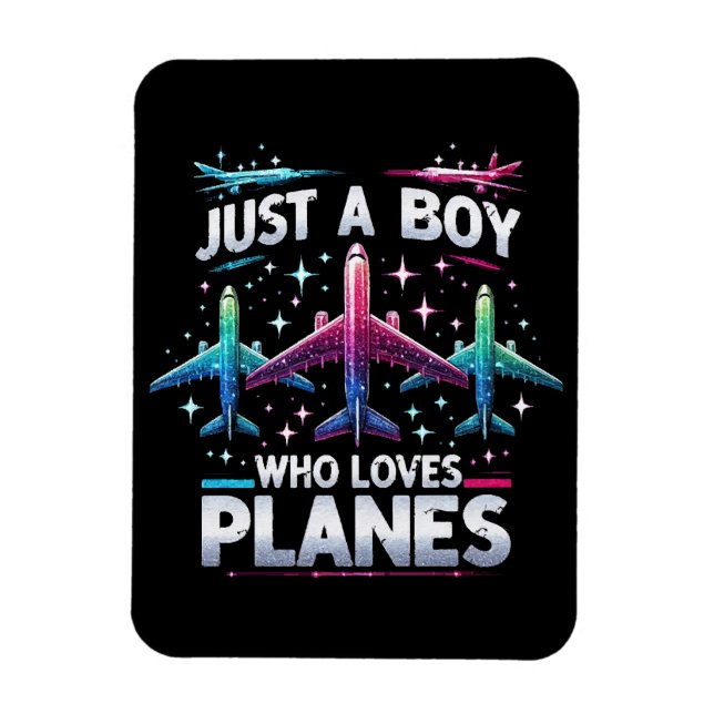 Just A Boy Who Loves Planes Magnet (Vertical)