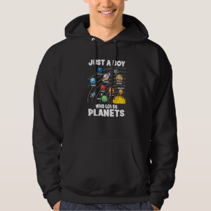 Just A Boy Who Loves Planets Solar System Astrolog Hoodie