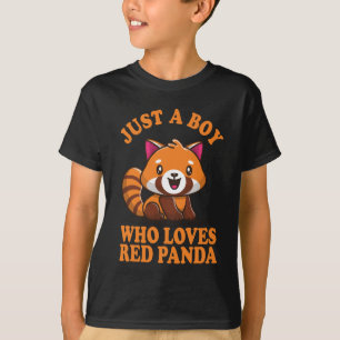 Just a Boy Who Loves Red Panda T-Shirt