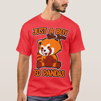 Just A Boy Who Loves Red Pandas 1 T-Shirt