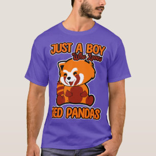 Just A Boy Who Loves Red Pandas 2 T-Shirt