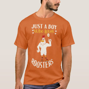 Just A Boy Who Loves Rosters T-Shirt