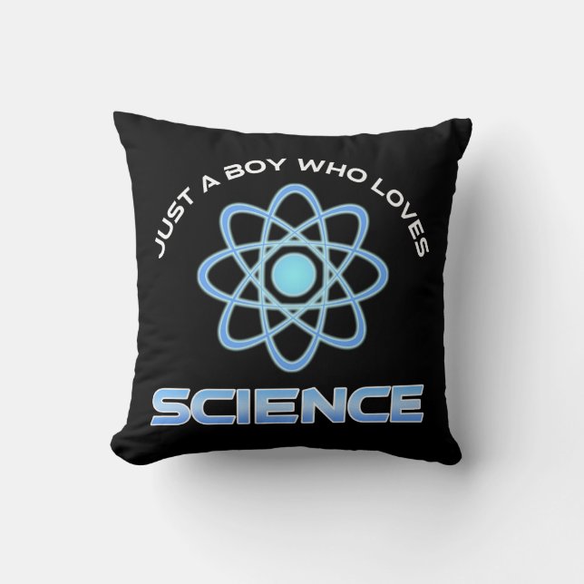 Just A Boy Who Loves Science Cushion (Front)