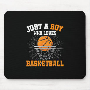 Just A Boy Who Loves Sketll Merch Boys Kids Mouse Pad