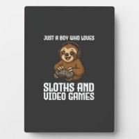 Just A Boy Who Loves Sloths and Video Games Gamer 