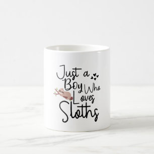 Just a Boy Who Loves Sloths Coffee Mug