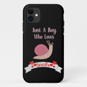 Just A Boy Who Loves Snails Case-Mate iPhone Case
