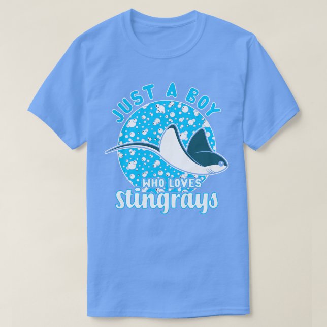Just A Boy Who Loves Stingrays 1 T-Shirt (Design Front)