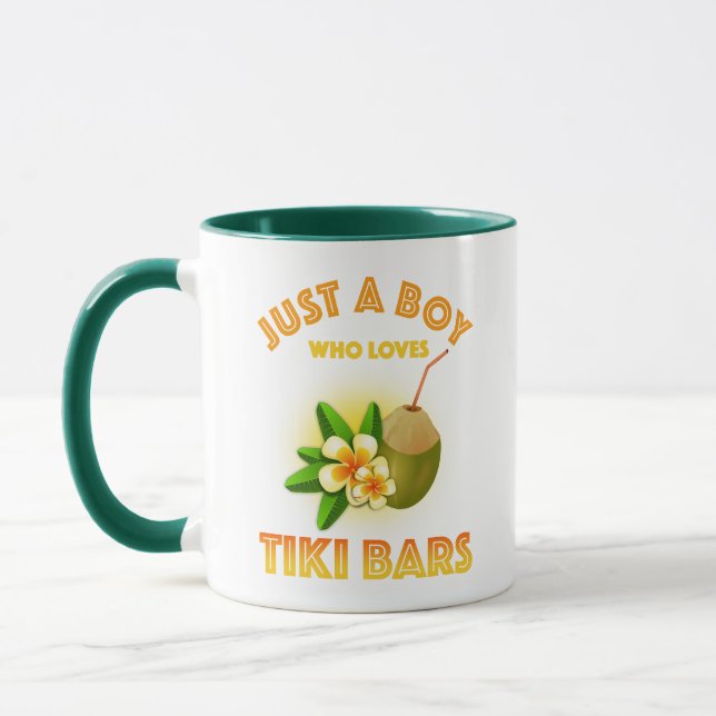 Just A Boy Who Loves Tiki Bars Mug (Left)
