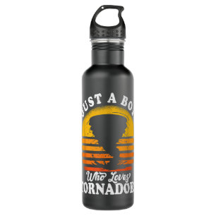 Just A Boy Who Loves Tornadoes Tornado Meteorologi 710 Ml Water Bottle