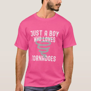 Just A Boy Who Loves Tornadoes Tornado Survivor St T-Shirt