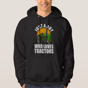 Just A Boy Who Loves Tractors 1 Hoodie