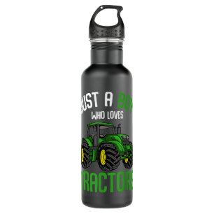 Just A Boy Who Loves Tractors Farm Boys Kids  710 Ml Water Bottle