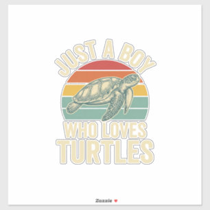 Just a Boy Who Loves Turtles Vintage Turtle Shirt_