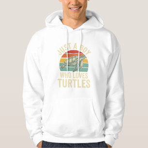 Just a Boy Who Loves Turtles Vintage Turtle Shirt_ Hoodie