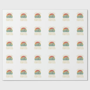 Just a Boy Who Loves Turtles Vintage Turtle Shirt_ Wrapping Paper