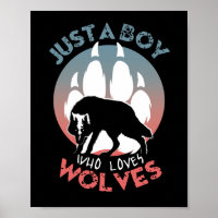 Just a boy who loves wolves