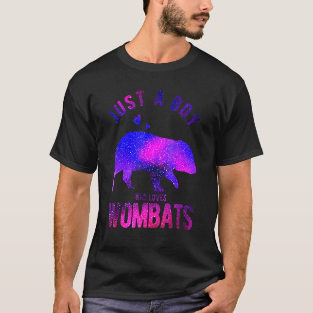 Just A Boy Who Loves Wombats Wombat   Wombat T-Shirt (Front)