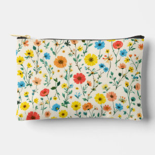 Just a Bunch of Happy Lil' Flowers Accessory Pouch
