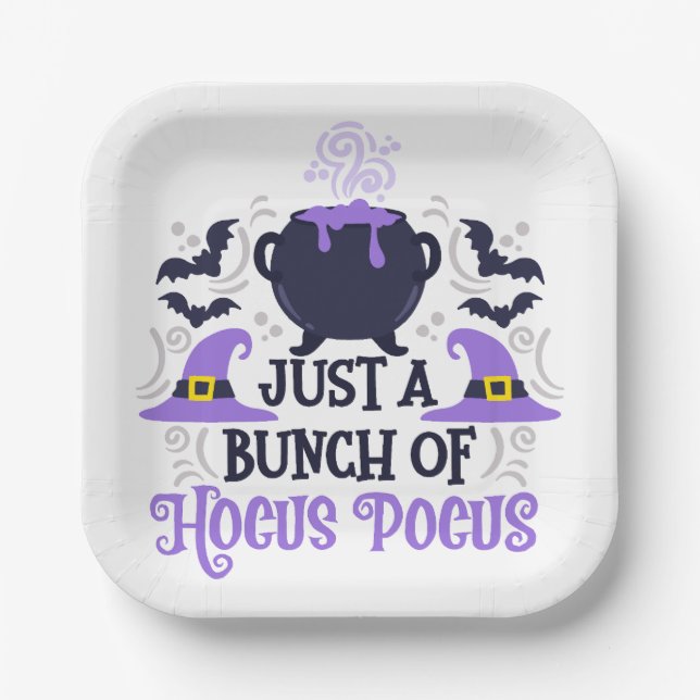 Just a Bunch of Hocus Pocus Paper Plate (Front)