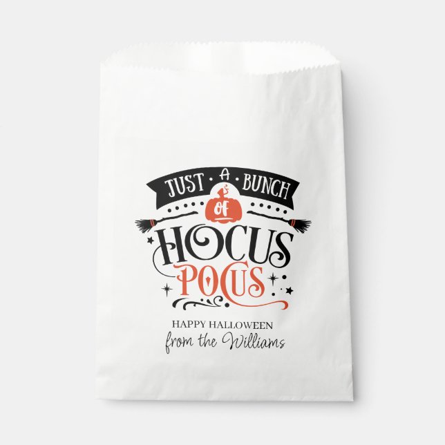 Just  a Bunch of Hocus Pocus Typography Favour Bag (Front)