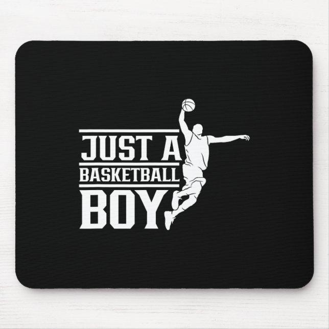 Just A Bysketbyll Boy Coach Player Team Match  Mouse Pad (Front)